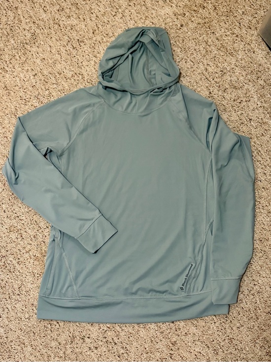 Black Diamond Tops - Black Diamond Light Slate Blue Performance Hoodie